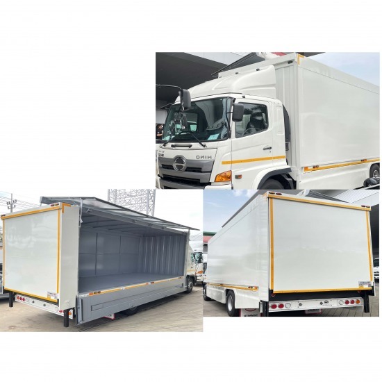 รถบรรทุกให้เช่าสมุทรปราการ ธนาภา ก่อสร้าง - หกล้อตู้ทึบ แบบเปิดข้าง แบบมีลิฟท์ท้าย